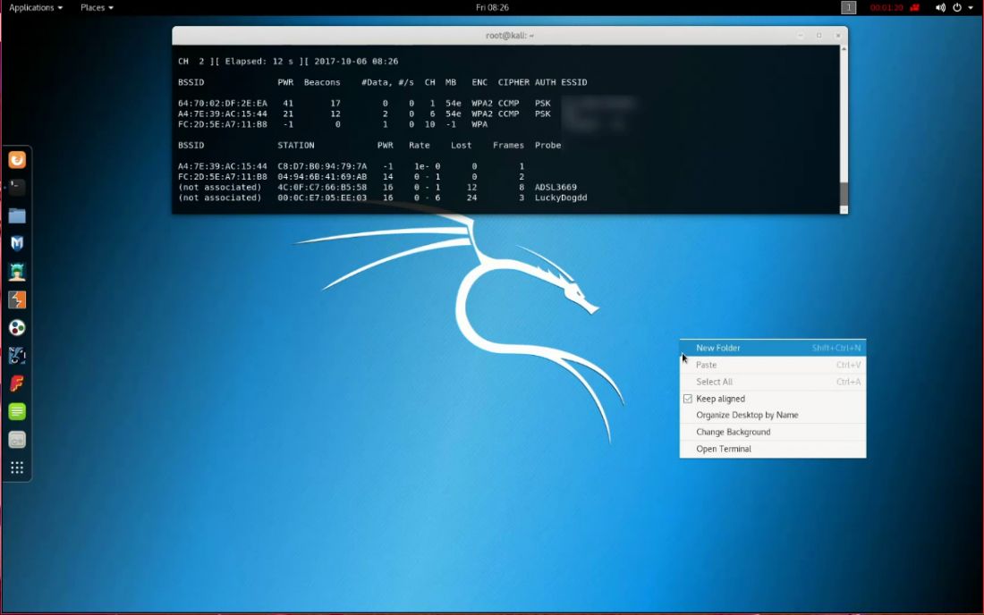 Kali Linux Desktop - Credits: Wikipedia